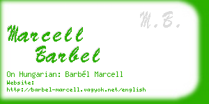 marcell barbel business card